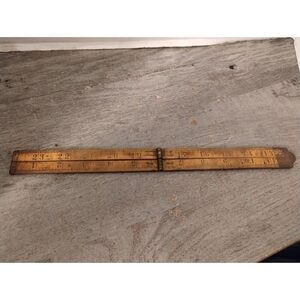 Folding 24" Boxwood & Brass ARCHITECTS RULE